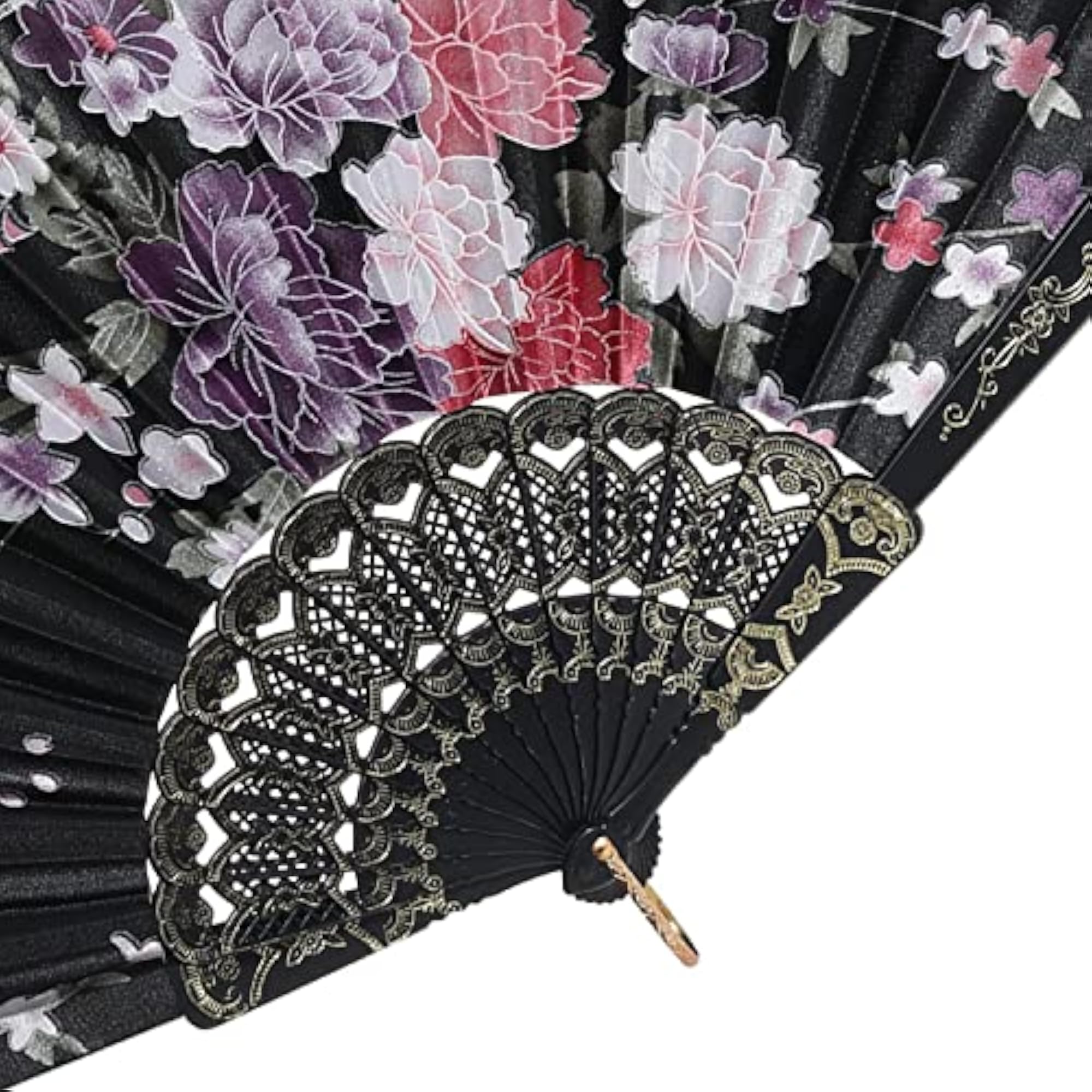 Multi-Color Printed Japanese Folding Hand Fan